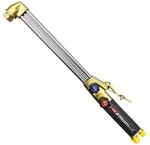 GCE Rhöna Handschneidbrenner/Fugenhobler X511 GASEMISCHEND, Acetylen - Propan, Länge 470 mm, Kopf 90°, Edelstahl, Messing, Gold