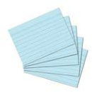 500 Karteikarten in A8 blau liniert von Herlitz Sparpaket