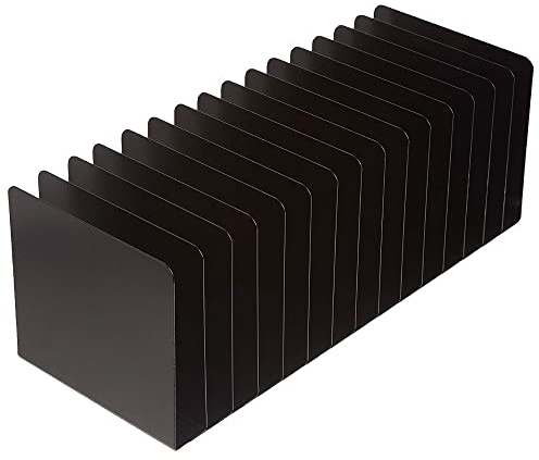 MMF Industries STEELMASTER Desk File Organizer | 15 Compartments | Scratch & Chip-Resistant Finish | Durable Steel Construction | Vertical File Organizer