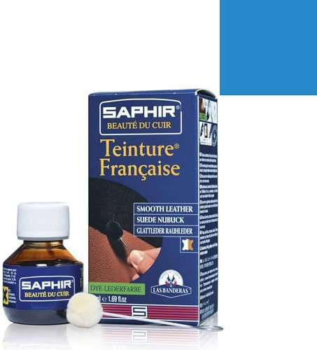 Saphir Trinture Französisches Flüssigleder, Blau, 50 ml