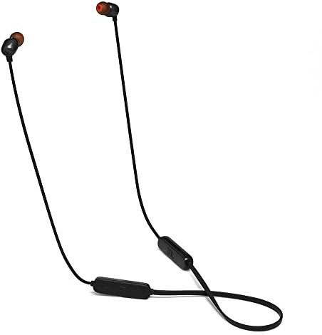 JBL Tune 115 BT Cuffie In-Ear Wireless Bluetooth, Auricolari con fili magnetici, Microfono, Connettività Multipoint, fino a 8 Ore di Autonomia, Nero