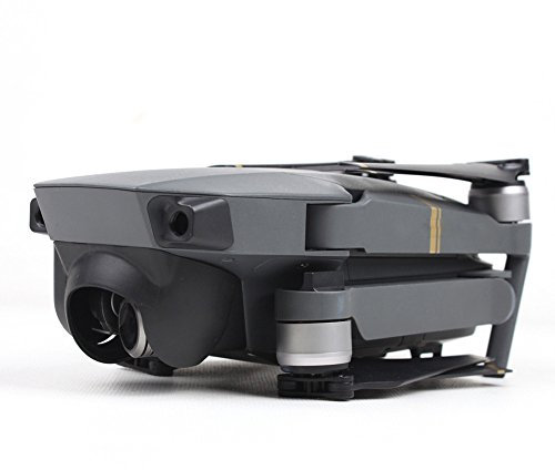 Alecony Gimbal Camera Lens Protector Cover Kompatibel mit DJI Mavic Pro Drone, Objektivdeckel Objektivkappe Hood Caps Schutz Schutzhülle Gegenlichtblende Schutzkappe Blendschutz Sonnenblende (Schwarz)