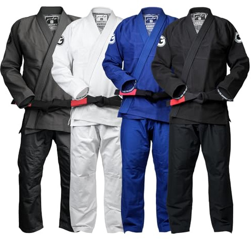 Gold BJJ Foundation Gi - Pearl Weave Jiu Jitsu Gi for Men and Women - IBJJF Competition Legal BJJ Gi (Black, A1)