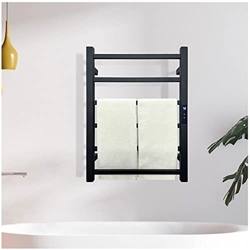 VVLXRIC Radiador Toallero Electrico Bajo Consumo, Inteligente con Temporizador Toalleros para BañO, Secador De Toallas Electrico,585x455mm