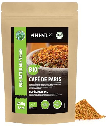 Alpi Nature Especias Picantes Café de París Orgánicas 250g, Condimento Francés, Especias de Chile