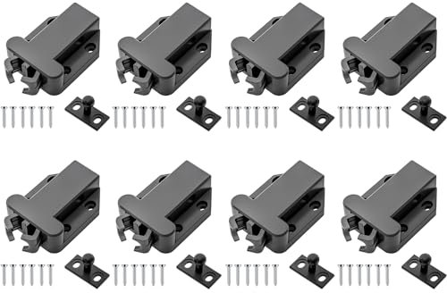 Greluma 8 Pz Chiusura a spinta magnetica, chiusura sicura al tocco, chiusura a pressione per aprire la porta