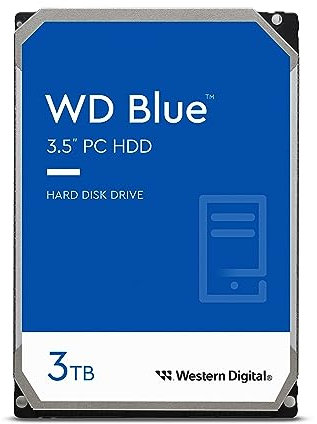 Western Digital WD Blue 3TB Interne Festplatte WD30EZAX 3,5 Zoll HDD SATA 6Gb/s, 5400RPM, 256MB Cache (Reconditionné)
