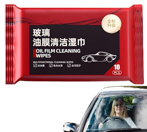 Salviette per la pulizia di pellicole di olio per vetri 'auto, salviette per la pulizia del parabrezza 'auto, salviette per la rimozione di pellicole di olio per interni ed esterni