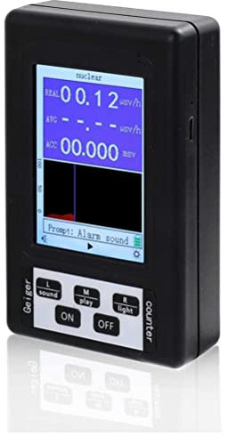 Radiion Detektor Geiger 11 * 8 * 4 Tragbarer Geigerzähler Kernstrahlungsdetektor β Gamma-Röntgentester Multifunktions-Radioaktivdetektor