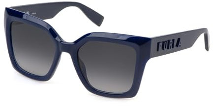 Furla Damen Sfu810v Sonnenbrille, Glänzendes Opalblau, 53/20/140