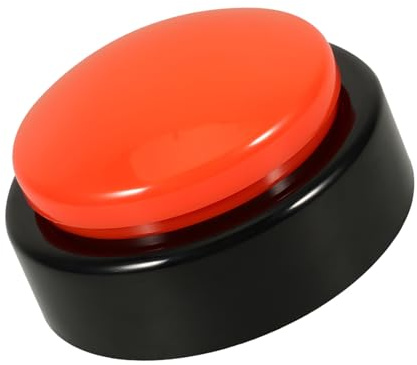 Cabilock Sveglia Digitale Parlante Con Grandi Pulsanti Per Anziani Non Vedenti Orologio Da Comodino Design Silenzioso Arancione/nero