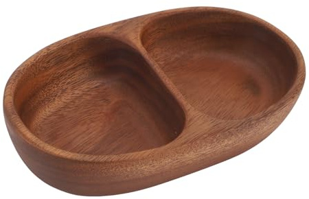 Yosoo Health Gear Bandejas de Madera para Servir Platos Multiusos para Decoración del Hogar, de Madera de Acacia, Cuadrado, Bandeja para Servir Postre, Galletas, Aperitivos,