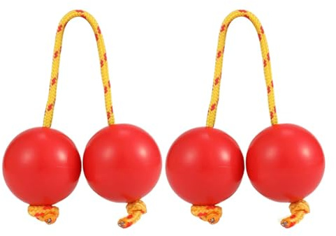 Kashaka Aslatua Shaker, 2 Paar Klassisch Afrikanische Kashakas Shaker Rassel Handpercussion, Afrikanische Shaker Aslatuas Instrument Rhythmic Ball, Traditionelle Musikinstrumente für Kinder Erwachsene