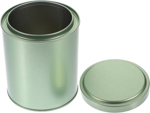 Pot rond en fer blanc for épices en vrac, thé, café, stockage de thé, boîtes de cuisine en métal, boîte à thé, support de thé en vrac for sachets de thé, boîtes de conserve, lait en poudre, mini boîte