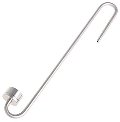 Stainless Steel CO2 Diffuser u Shape Aquarium Light Thermometer Gravel Decoration Filter for Hydroponic Cultivation for Tank Water Tank Atomizer