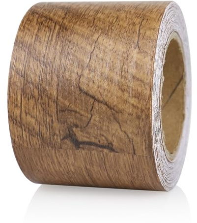 BOMEI PACK Ruban de réparation en grain de bois 5cm/10cm*10m–Auto-adhésif, pour meubles, sols, portes, armoires, murs,décoration intérieure et projets de bricolag (5cm*10m, Bégonia)