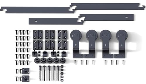 Kit ferramenta per porte scorrevoli a libro Kit di ferramenta for porta scorrevole pieghevole for 4 porte da 3, a 8 piedi(6FT Rail Kit)