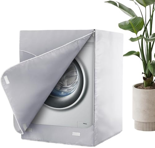 Housse de machine à laver | 3 côtés imperméable à l'eau | Protection solaire anti-poussière pour une utilisation quotidienne en intérieur et en extérieur | Maison, balcon, terrasse, appartement
