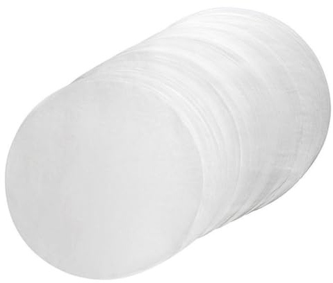 Sewroro Papier Barbecue Rond Antiadhésif 30 CM 50 Feuilles Papier Cuisson Silicone Adapté Four et Grillades Fournitures Pratiques pour Barbecue Cuisine Quotidienne