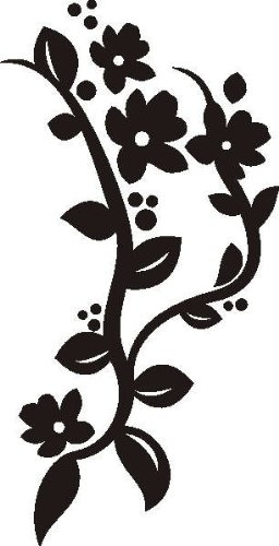 INDIGOS UG - D419 Sticker mural Motif orchidées 40 x 20 cm