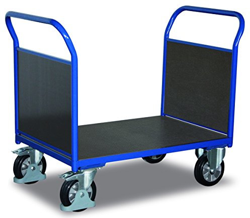 Doppel Stirnwandwagen mit Siebdruckplatte RAL5010 Enzianblau Stirnwagen