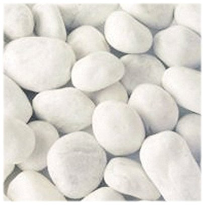 Jawoll 25 kg weißer Marmorkies 15-25 mm Körnung | Zierkies für Garten, Teich & Zen-Garten | Dekorsteine für Gartenwege | Ideal als Teichkies & Wegkies | Pflegeleicht & langlebig