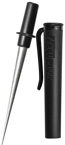 AccuSharp Diamond Compact Knife Sharpener Kitchen Knife Sharpening Tool - Black