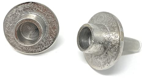 2er Set Kerzenhalter Aufsatz für Weinflaschen - Antik Look Aluminium Raw Silber - Flaschenaufsatz Kerzenständer für Stabkerzen - massiv Kerzen Halter