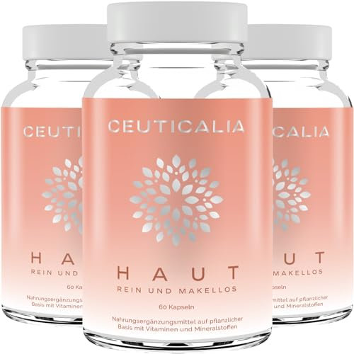 Integratore Alimentare per la Pelle - Punti Neri, Acne, Pelle Grassa o Secca, Brufoli, Imperfezioni - Uomini, Donne - Zinco, Vitamina A, Ortica, Bardana, Equiseto - 180 Capsule, 90 Giorni