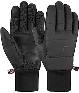Reusch Outdoor Handschuhe Herren & Damen | Touchscreen-kompatibel & warm | winddicht, wasserabweisend & extra atmungsaktiv, Handschuhe für Sport & Freizeit, Größe 6-11, Stratos TOUCH-TEC