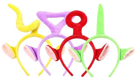 Tecknad söt teletubbies styling hår hoop the teletubbies plysch flicka hårband tvätta fint ansikte huvudbonad 3D hårnål hårband hårsmycken för barn jul party dekorationer