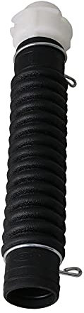 BQLZR Black 10.04inch Plastic Washing Machine Washer Hose Drain Inlet Pipe Extension
