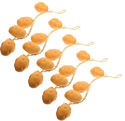 LIFKOME Strings of Fake Potatoes Hanging Ornaments Décoration Artificielle pour Cuisine Maison Et Photographie Accessoire Réaliste pour Supermarché Et Restaurant