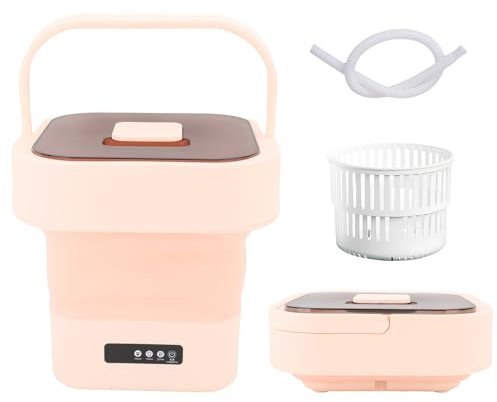 YUYTE 10L Mini lavatrice portatile,Mini lavatrice pieghevole portatile,Lavatrice piccola per Casa,Viaggio,Campeggio,Dormitorio,Vestiti per Bambini,Calzini,Biancheria Intima