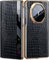 Intelligent Leather Mobile Phone Case for Huawei Mate XT. Magnetic, Smart Cellphone Cover/Shell for Huawei Matext Black