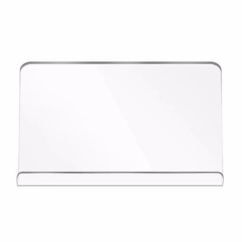 Planche à découper antidérapante en acrylique pour cuisine - Planche à découper en bois transparent avec protection sur le plan de travail - Planche transparente de 3 mm d'épaisseur pour une