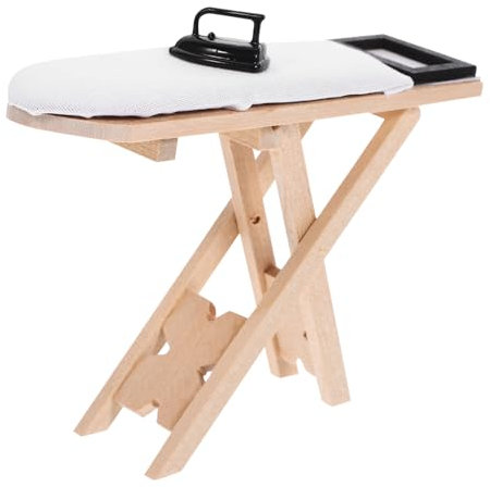 Garneck Décoration Fer pour Micro-Maison De Poupée Mini-Table Fer Jouet pour Maison De Poupée Table De Simulation Micro-scène
