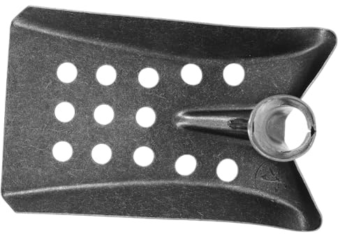 Pelle de Nettoyage de Drain en Acier au Manganèse à Trous, 1,5cm | Outil de Curage Compact 24x15x14cm, Noir, pour Fossés et Regards, Usage Quotidien