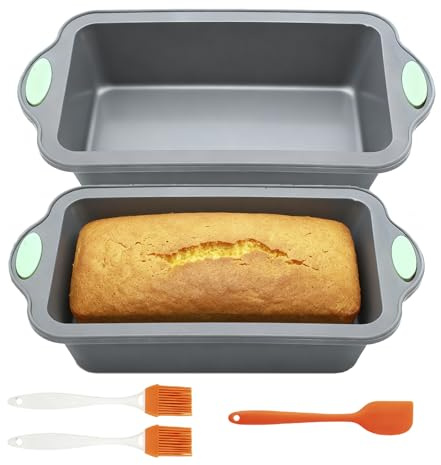 Cjytdkj Silicone Loaf Tin, 2 Pack 9 Inch Silicone Bread Loaf Tin, Nonstick