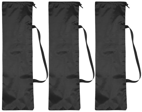 PATIKIL 83 x 25 cm stativ bärväska, 3-pack kamerastativ bärväskor Oxfordtyg vadderad väska för kamerakuggel mikrofon ljusstativ ark musik fotografitillbehör, svart