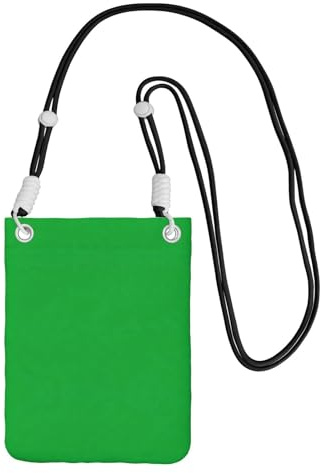 BOXILTD Oregelbundet rutmönster telefonväska crossbody – mobiltelefon crossbody-väska med justerbar rem för daglig användning och pendling, gräsgrön, en storlek