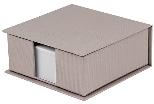 Rössler Papier 1312452490 - S.O.H.O. Zettelkasten, Maße: 11 x 11 cm, Taupe, 1 Stück
