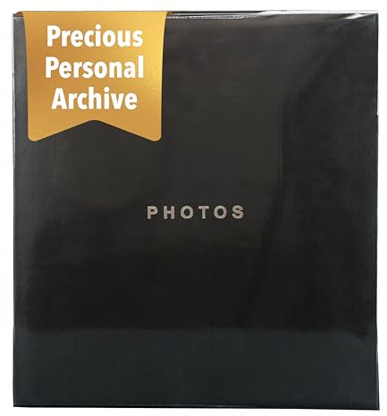 Kiera Grace Photo Album, Black, 4 x 6 (Pack of 1)