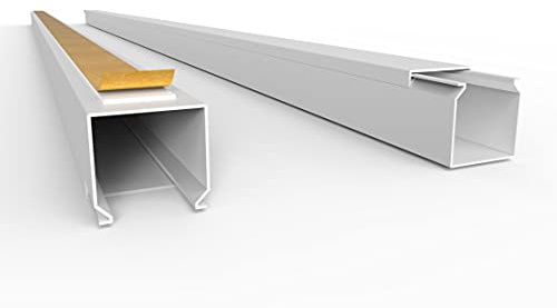 SCOS Smartcosat SCOSKK162 1 m Kabelkanal (L x B x H 1000 x 25 x 25 mm, PVC, Kabelleiste, Selbstklebend) weiß