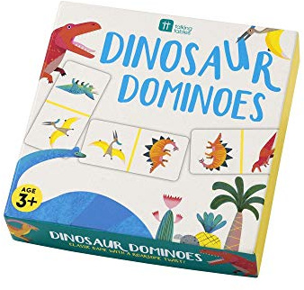 Talking Tables Dino Dinosaur Dominoes Game, Paper, DINODOMINOES