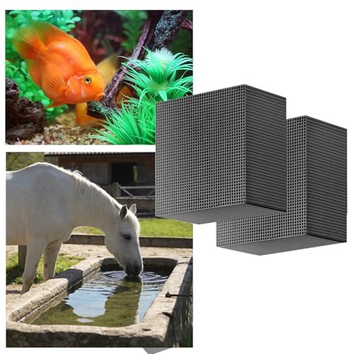 2 Pack Wasserreinigung, Cube Aktivkohle Nano Wasserreinigungsfilter für Wasseraquarium Aquarium Fish