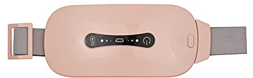 Layhou Cojín térmico menstrual, calefacción abdominal eléctrica, cable USB, inalámbrico, con 3 niveles de calor y 3 modos de masaje de vibración, cojín de calor de útero para mujeres o niñas