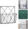 IHONYI Montage Mural Porte Revue, Newspaper Bibliothèque Rack De Stockage Paniers En Métal De Fil Noir Décoration Shelf Fichiers Pour Office Salon Chambre