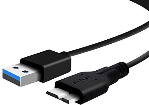 Câble USB B compatible avec Seagate Game Drive pour Xbox STEB2000200 / STBV2000200 | Maxtor M3 | Verbatim Store 'n' Go HDD | Lexar Professional, Kingston, lecteur multimédia haute vitesse USB 3.0