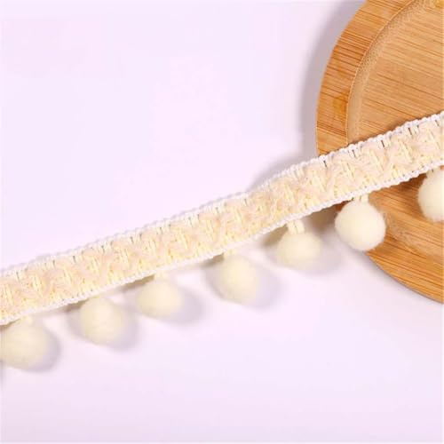 2,8 cm x 4 Yards Pomponborte Bommelborte Pomponband Fransenborte (03)